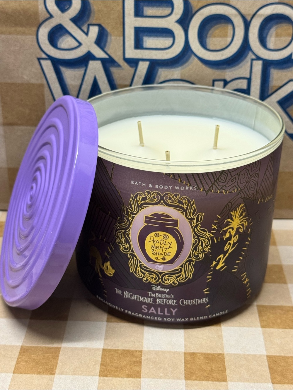 NEW B&BW X Disney’s The Nightmare Before Christmas SALLY 3 wick candle